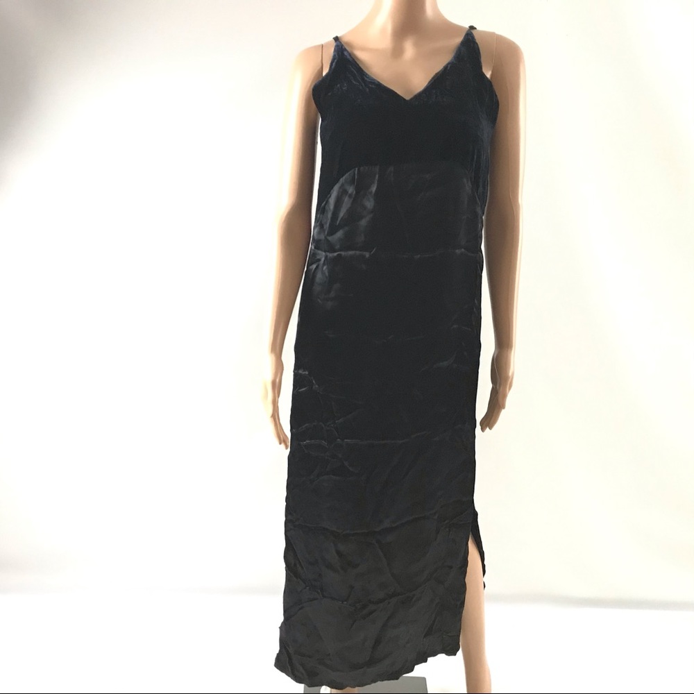 Maje Robe Longue A Bret Dress Size 2 US S Long